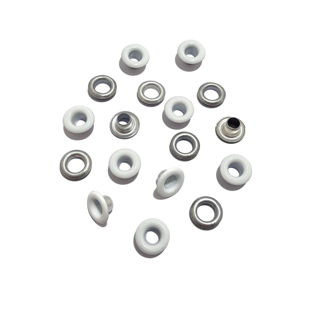 MATA AYAM / EYELET / MATA AYAM 5 MM BAHAN ALUMUNIUM / 12 SET