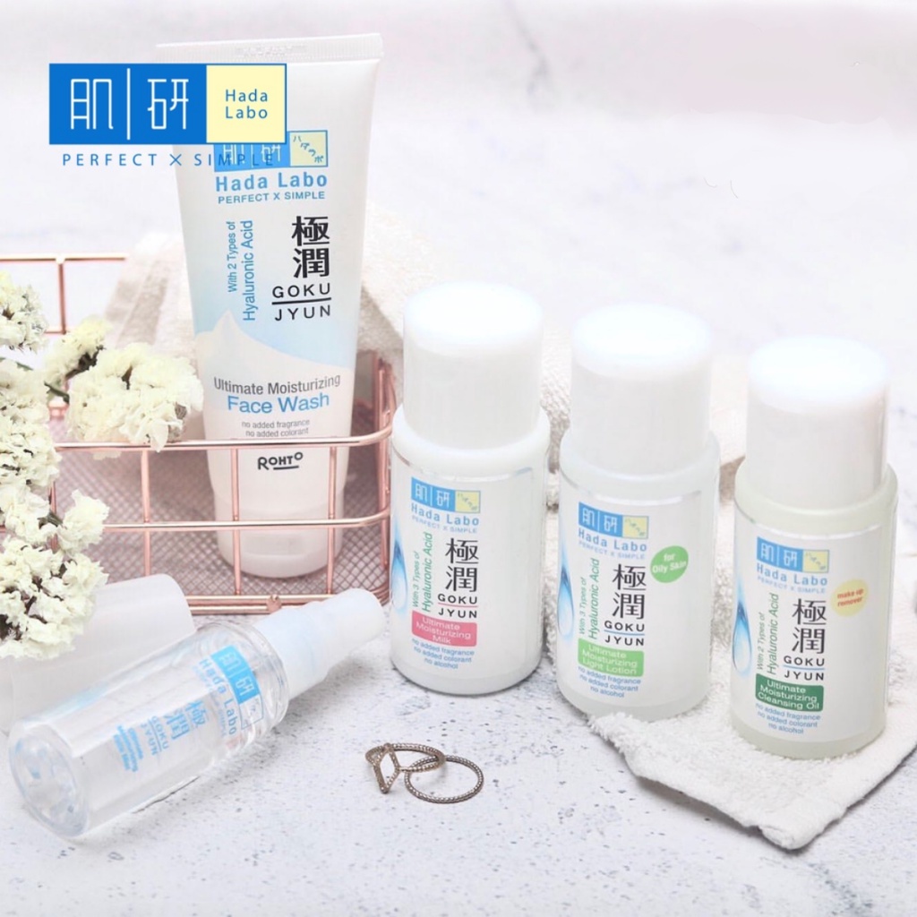 ⭐️ Beauty Expert ⭐️ Hada Labo Hadalabo Stater Pack Gokujyun Ultimate Moisturizer Gokujyun Alpha