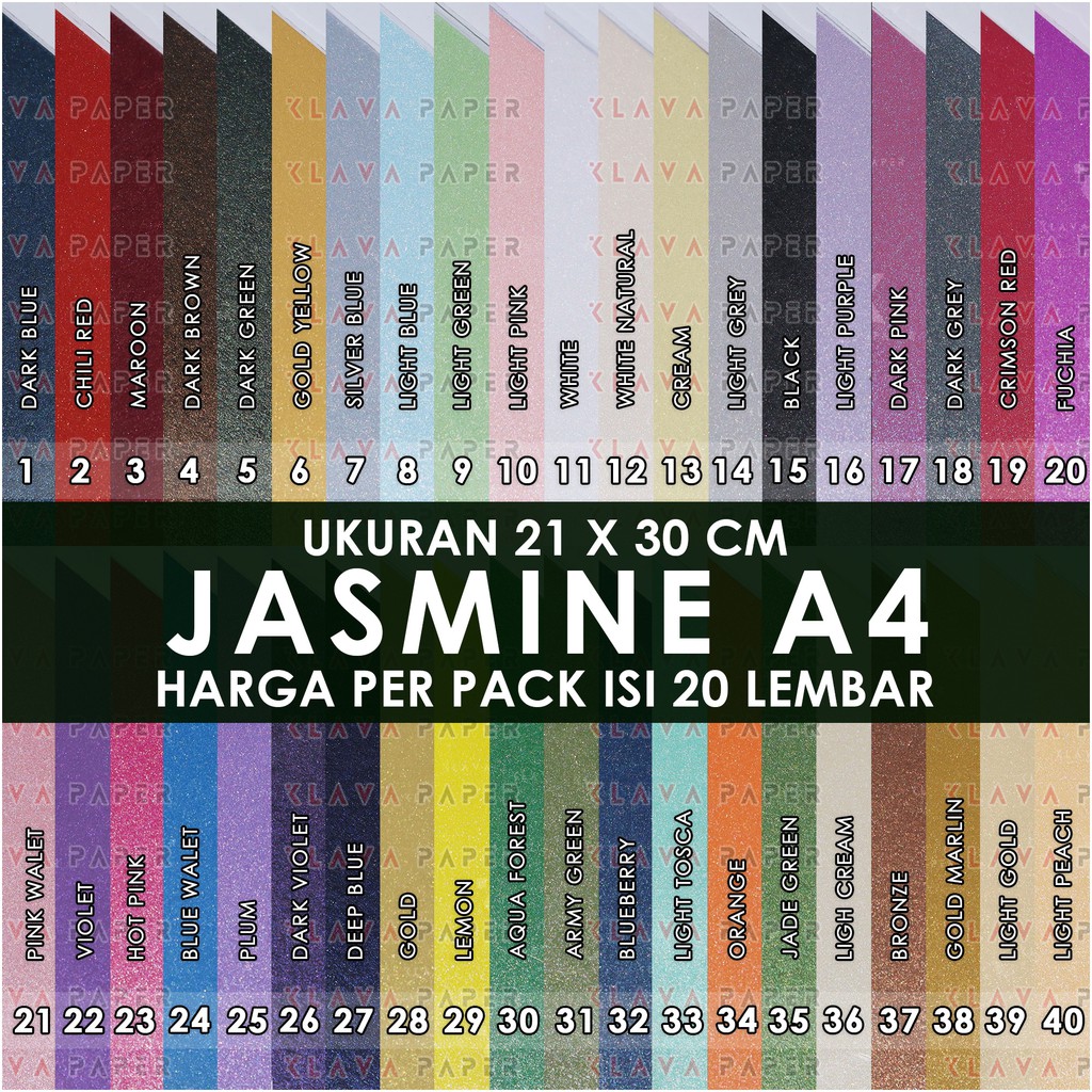  Kertas  Jasmine  A4 Per Pack Undangan Kerajinan  Kartu Nama 