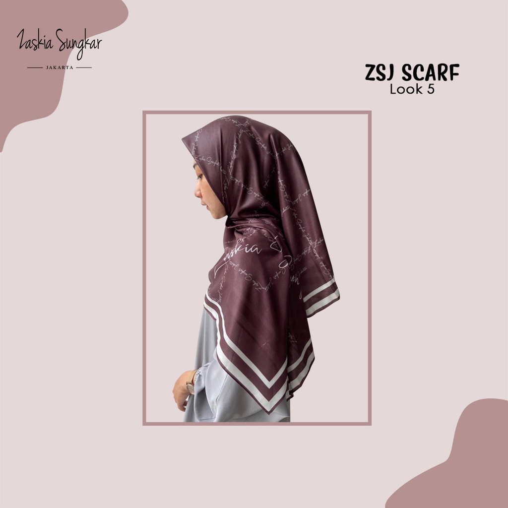

ZSJ Scarf Look 5 Burgendy