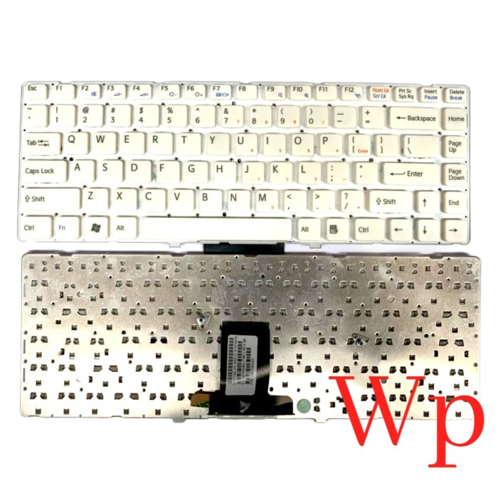 Keyboard Laptop SONY VAIO VPCEA VPC-EA Series white