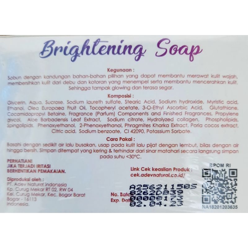Sabun Kedas Beauty / Brightening Soap Produk Original Dan Ber BPOM ( NA18201203635 )-2