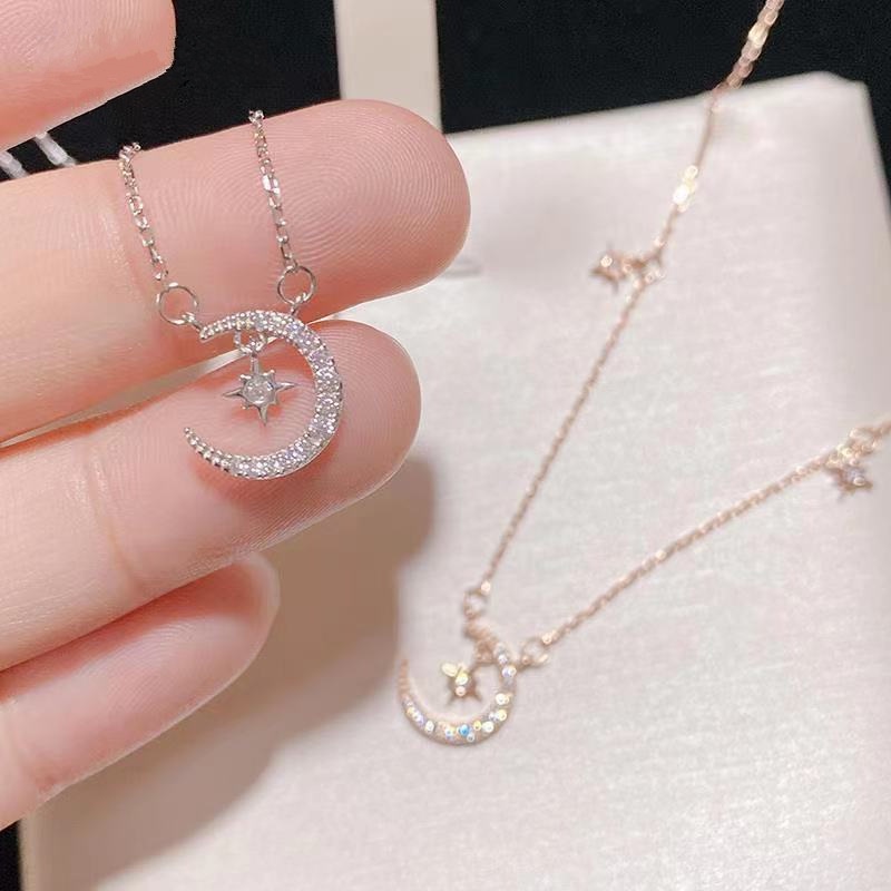 Kalung wanita star moon kalung Korea gaya sederhana kalung in fashionmonger online sederhana influen