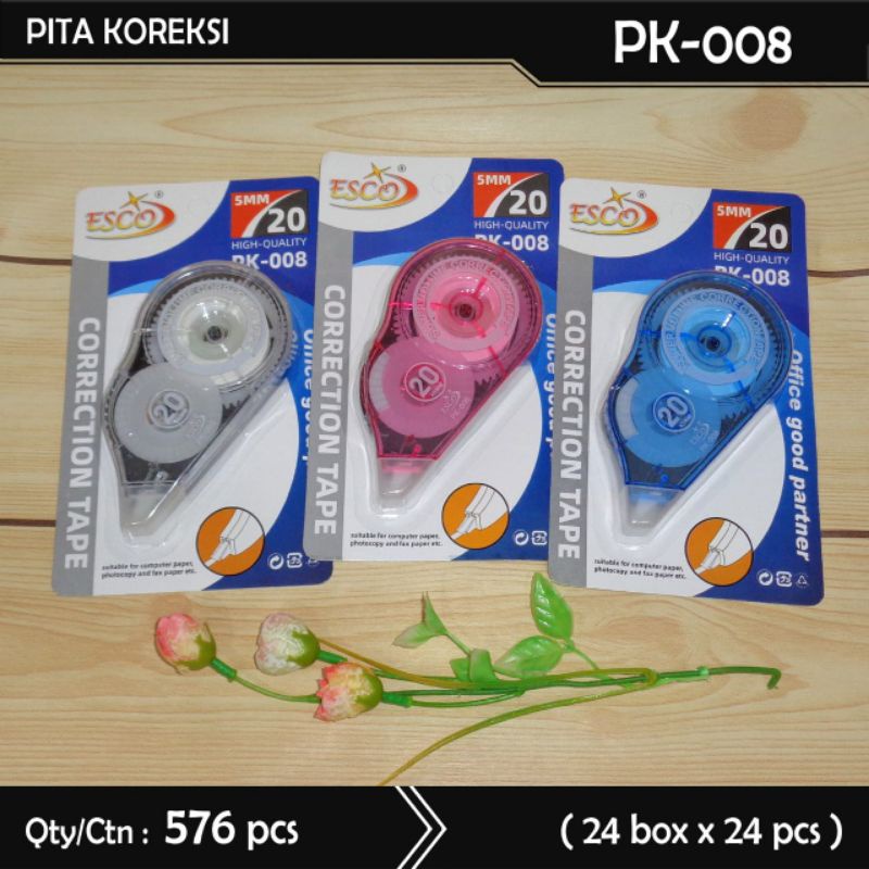 

Corection tape pita koreksi esco high quality 20 m PK-008