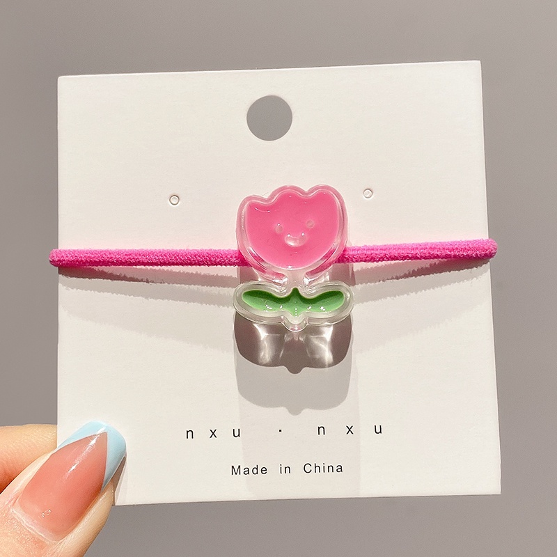 2022 Ikat Rambut Tali Elastis Pendan Buah Ceriberuang Gaya Korea Untuk Wanita