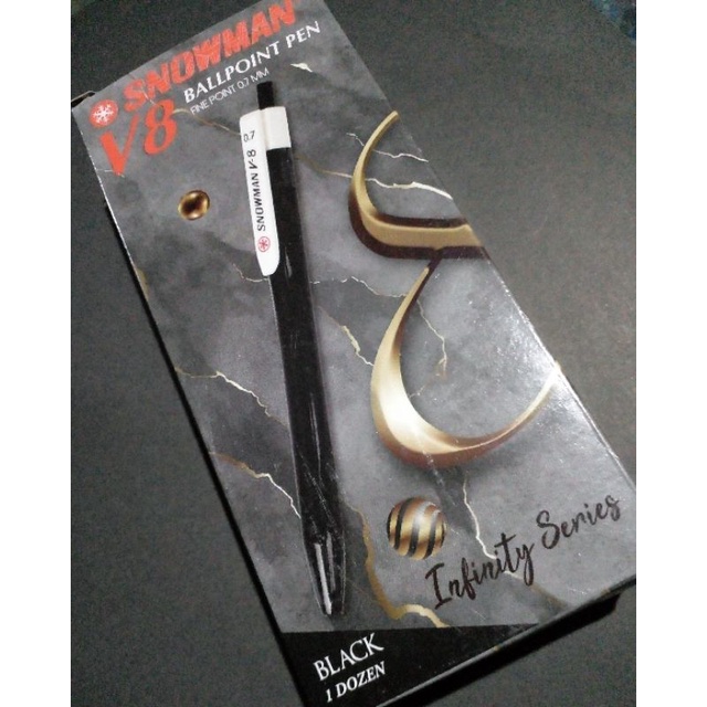 

Pulpen / Bolpen / Pen / Retractable Pen / Ballpoint Pen Snowman V-8