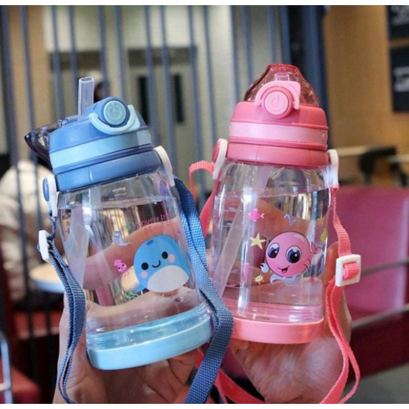 BOTOL MINUM ANAK SEKOLAH KARAKTER MOTIF LUCU 550ML