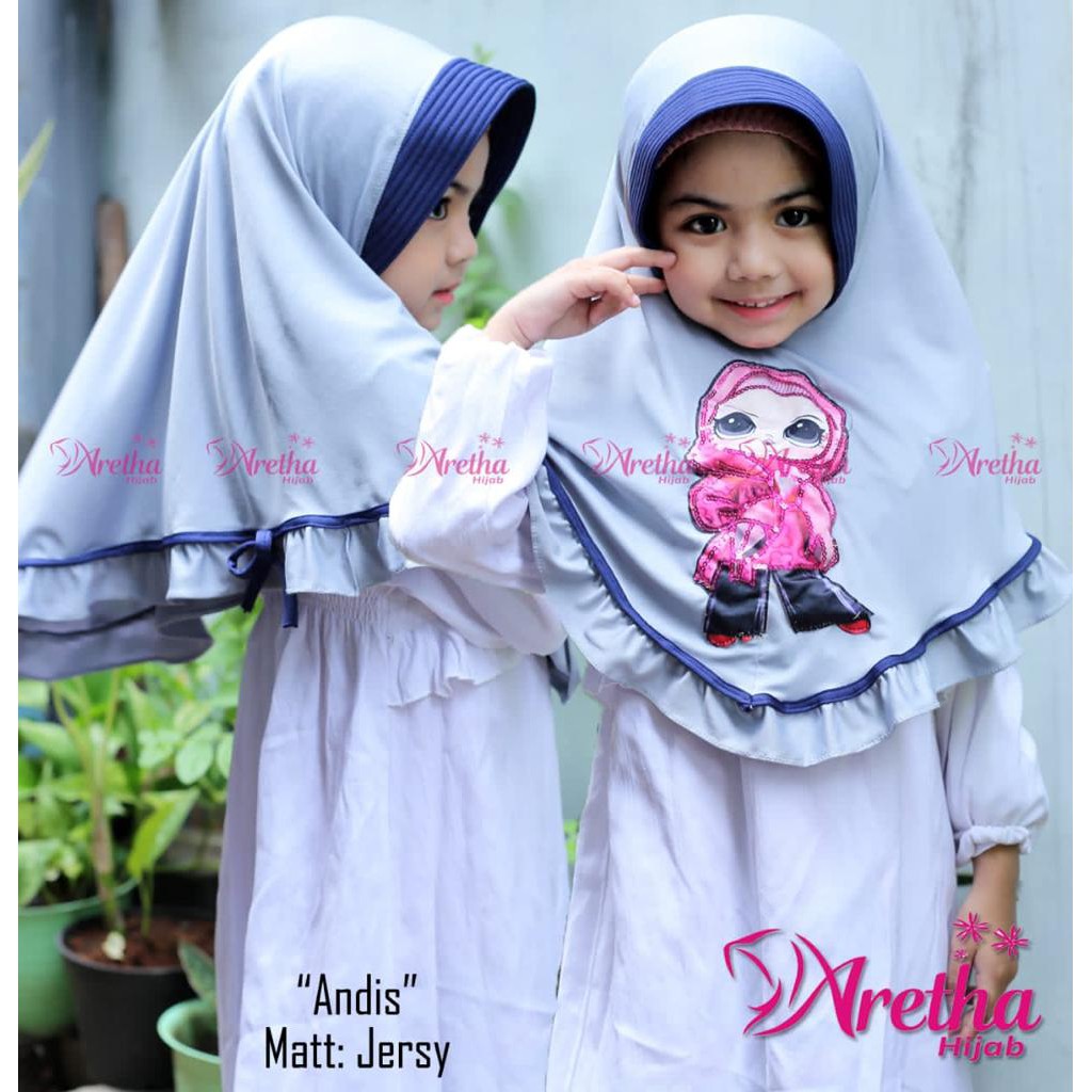 HIJAB ANAK ANDIS LED LOL ORI ARETHA