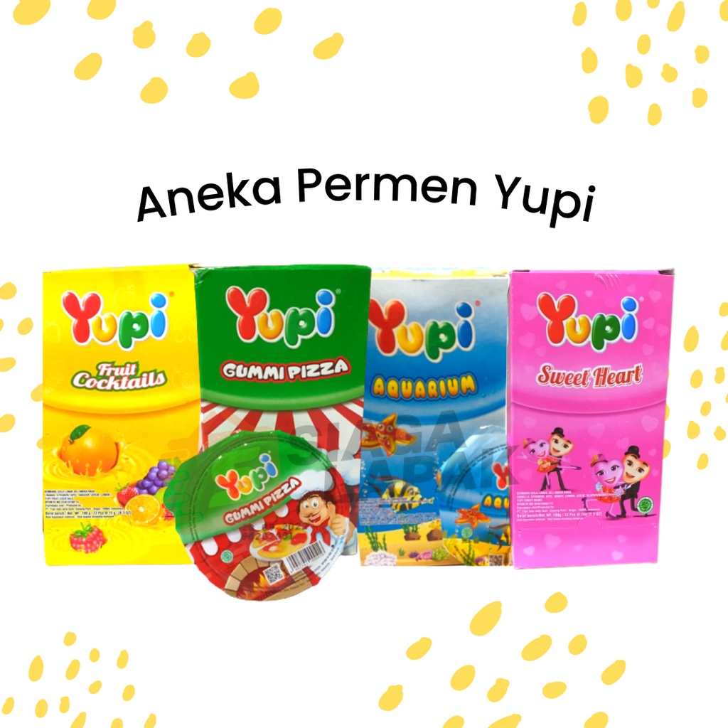 Permen Yupi Jeli Gummy Candy Jelly Box Aneka Rasa