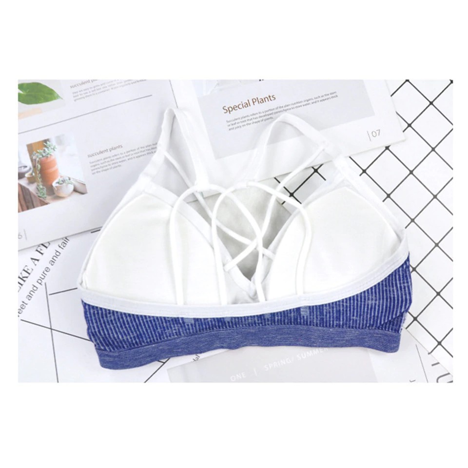 Sport Fashion Bra Wanita Fitnes and Gym Bra Tanpa Kawat Murah Produk Import DD455 (1KG=25PCS) COD