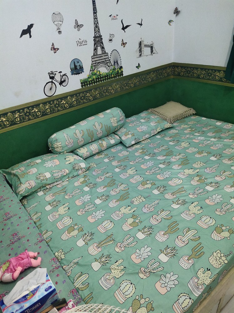 Kendra King Size / 180x200 - Cactus Fiesta, Black Cactus, White Cactus, Blue Cactus