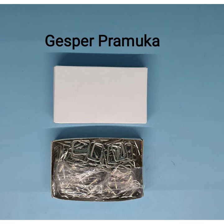 100 PCS Gesper Pramuka Pengait Baju Silang Gesper Sabuk Baju Samping Seragam Besi Silangan Baju Pram