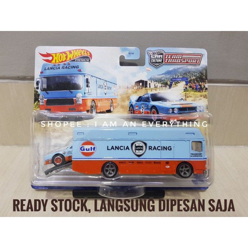 Hot wheels Team Transport Lancia Rally 037 Euro Hauler #26 car culture Gulf lancia racing hotwheels