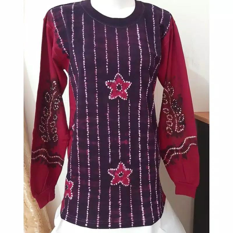 Kaos Batik Sasirangan Lengan Panjang