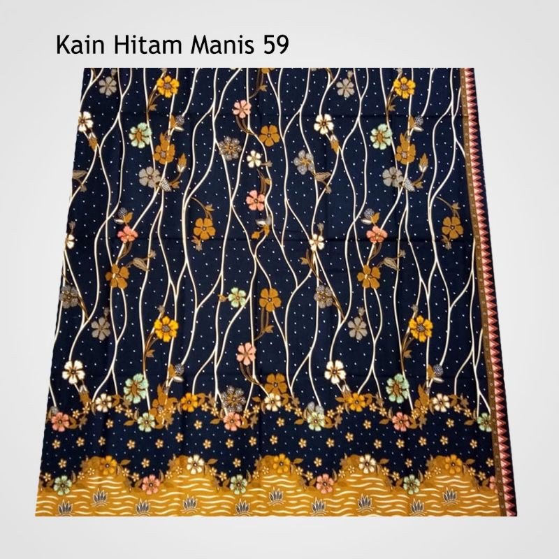 batik unggul jaya halus primis motif hitam manis 59
