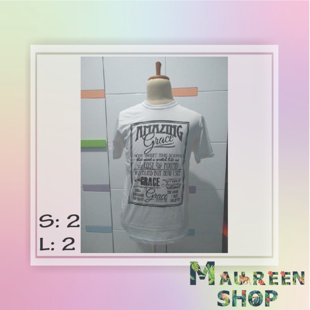 Kaos AMAZING GRACE PUTIH