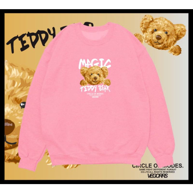 DTF OBLONG MAGIC BEAR SWEATER DIGITAL PRINTING