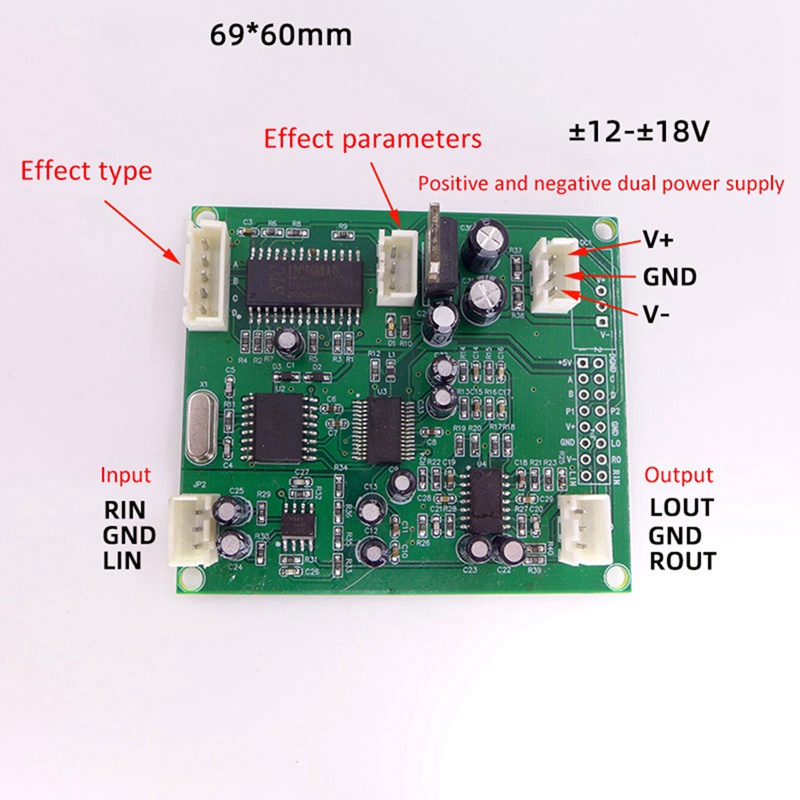 Cara Papan Mixer Audio Digital DSP 16 Efek Suara