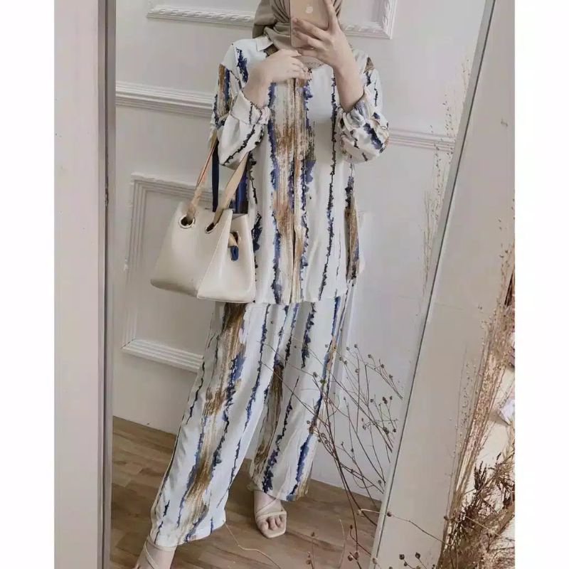 rano one set/baju setelan wanita kekinian/baju wanita kekinian/setelan wanita kekinian