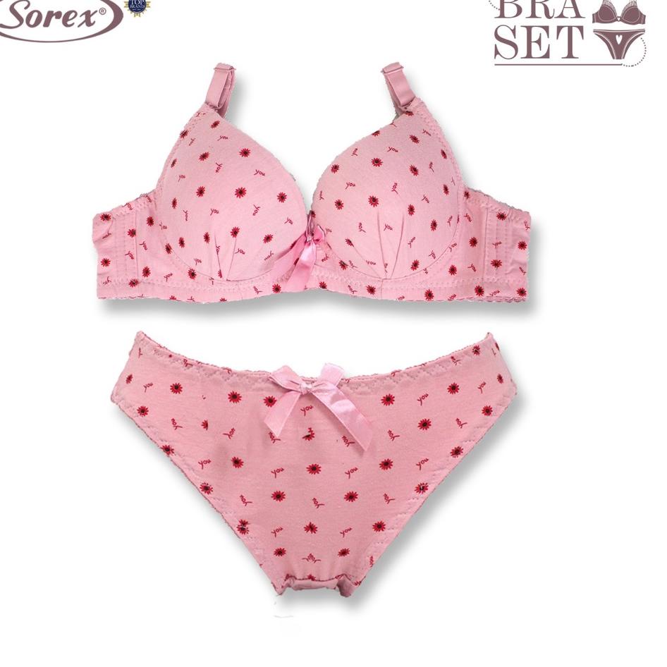 Bagus Dipakai.. Sorex Bra Set Busa Sedang Kawat Kait 3 Setara Cup A-B CD Freesize BH 33465
