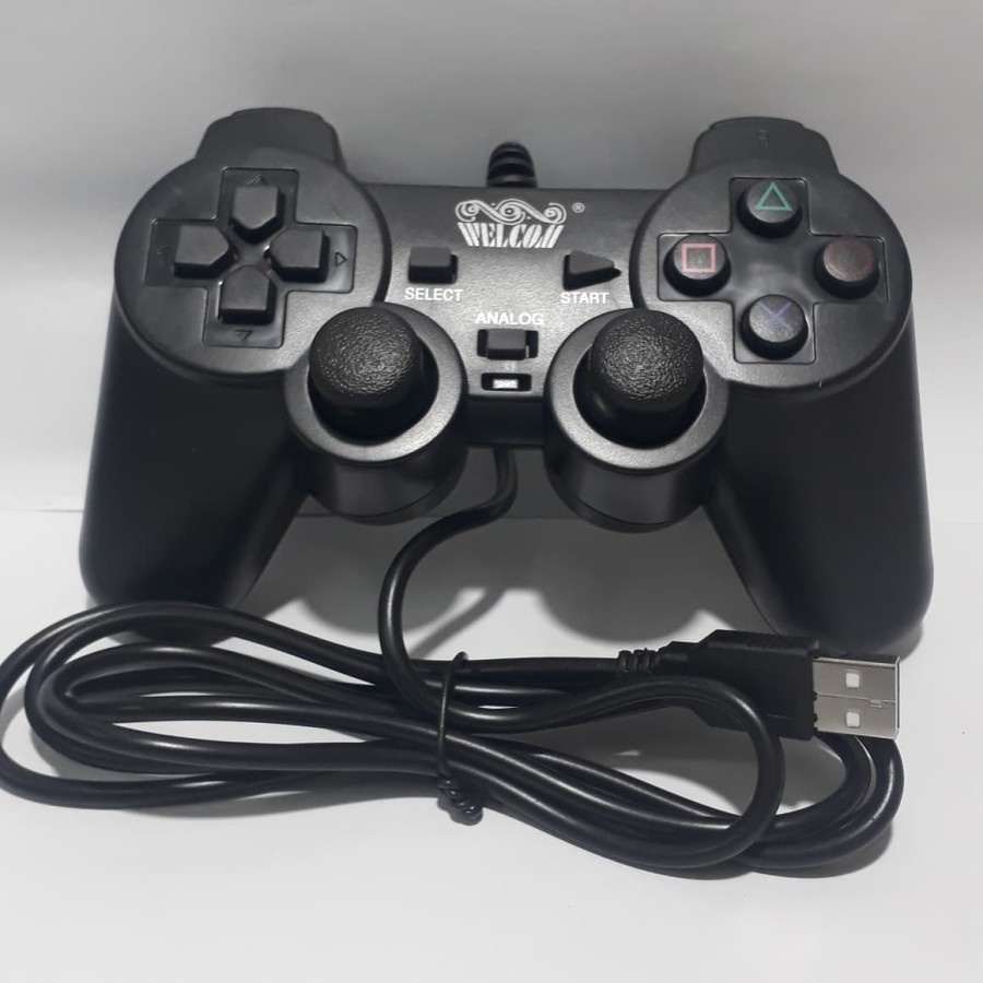 Game Pad Joy Stick PC Controller Vibrate Shock Getar Motor USB Single