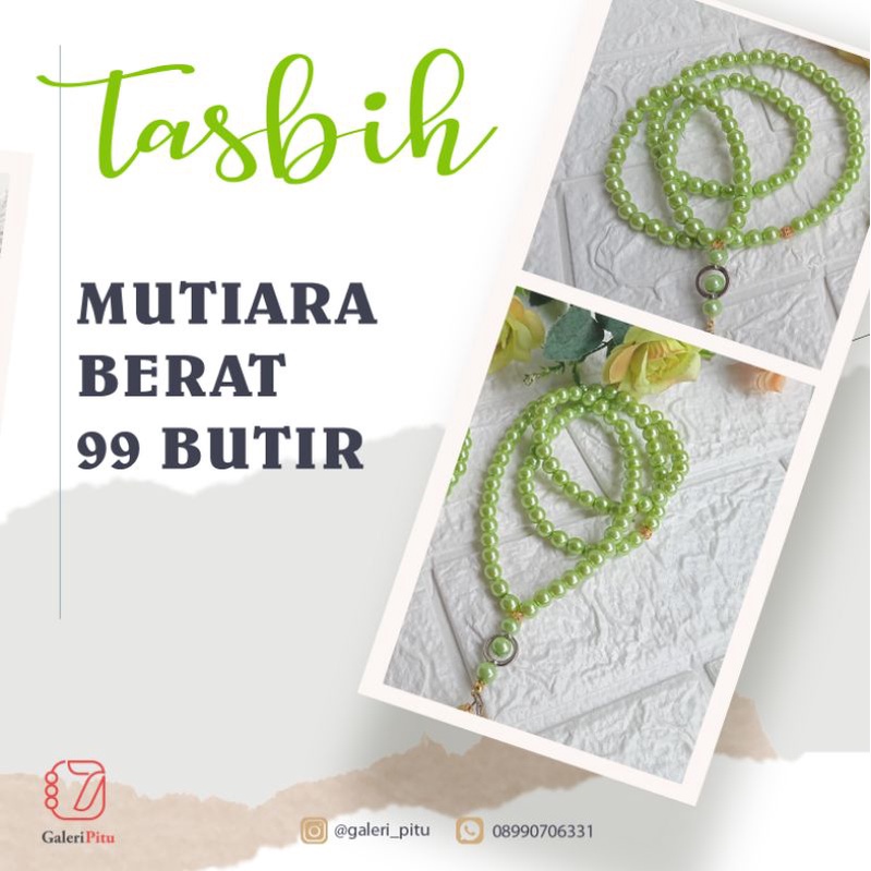 TASBIH MUTIARA/TASBIH 99/TASBIH KRISTAL/SOUVENIR TASBIH/TASBIH