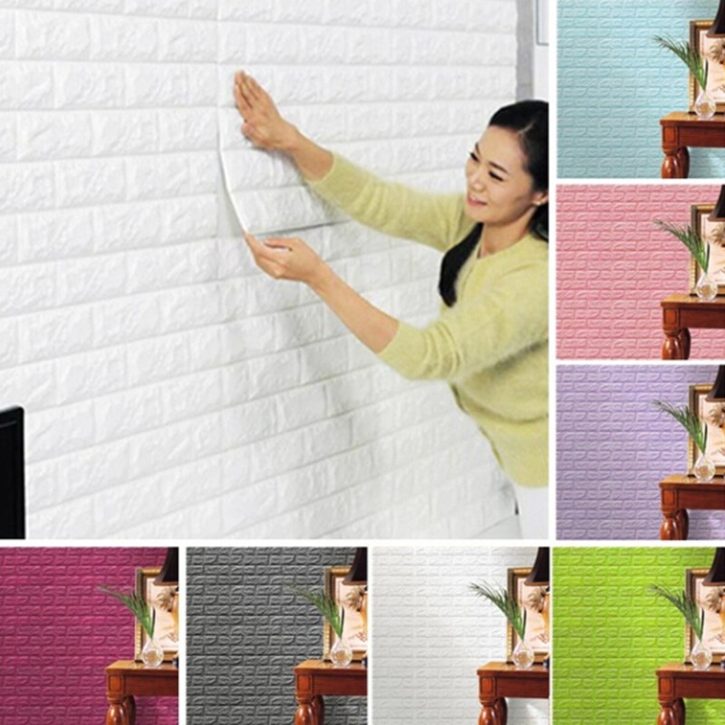 Pe Foam 3d Wallpaper Diy Wall Stickers Image Num 2