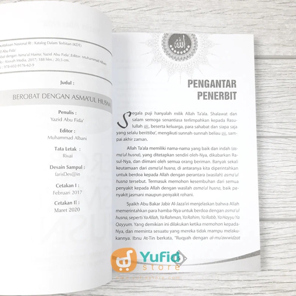 BUKU BEROBAT DENGAN ASMAUL HUSNA (KISWAH MEDIA)