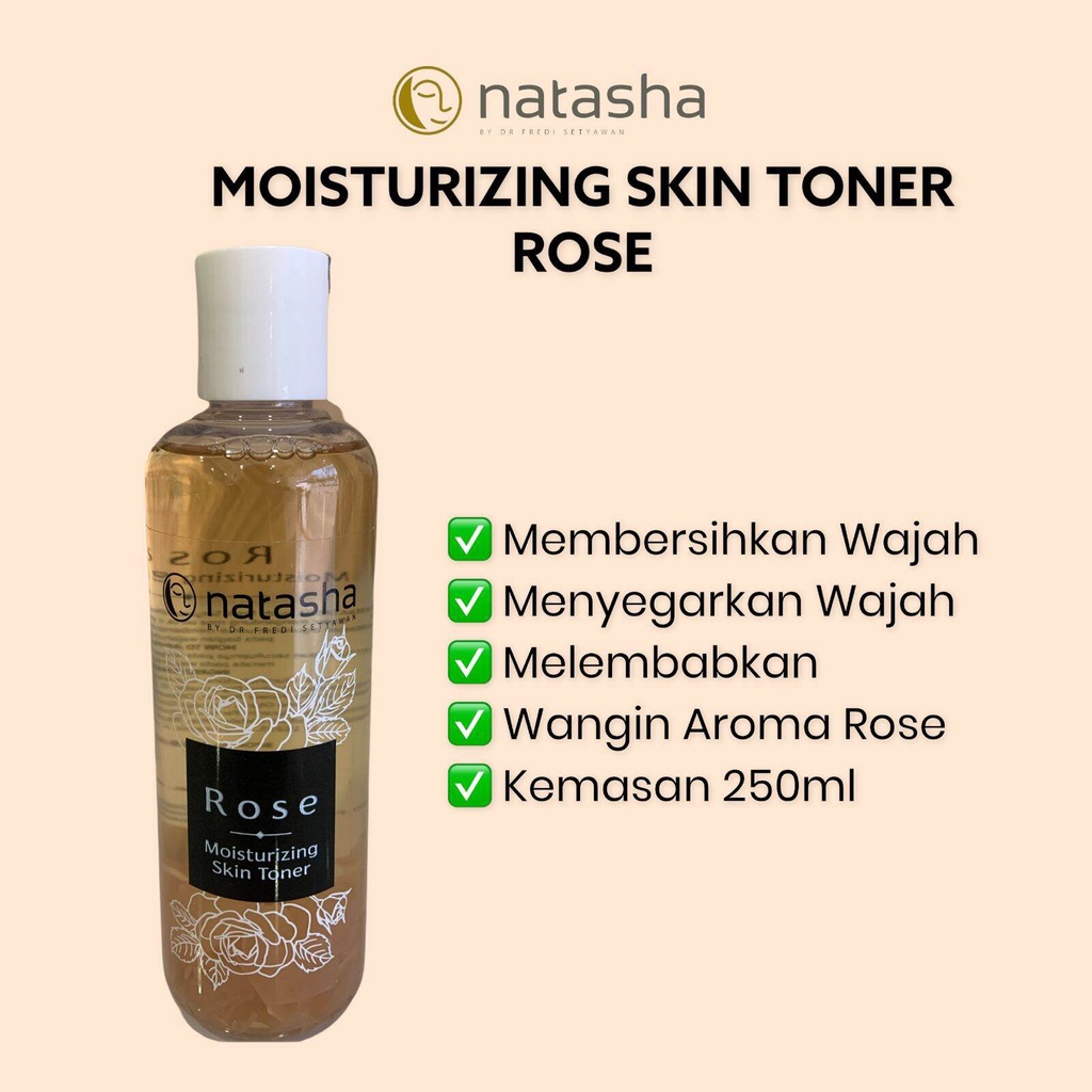 Natasha Moisturizing Skin Toner Rose - Pembersih wajah