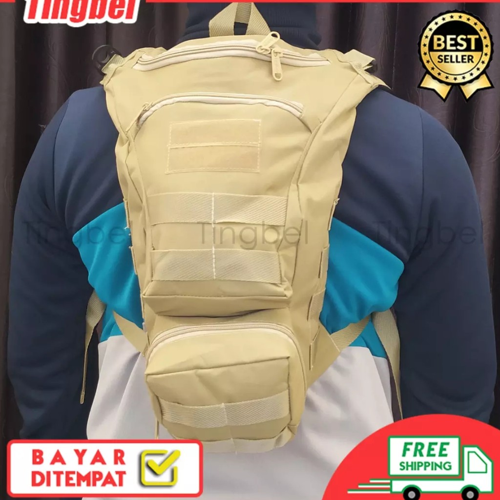 TAS PUNGGUNG SPEDAH ARMY TACTICAL 15 LITER 3 RUANG SAKU