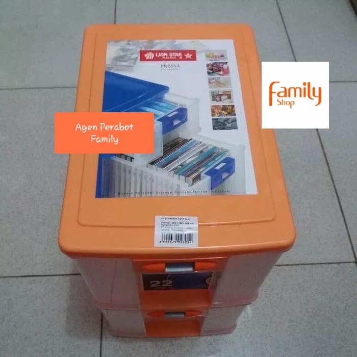 CONTAINER DVD CD  BOX LACI RAK SUSUN 2 LION STAR