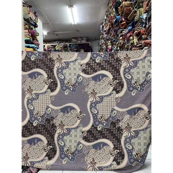 Kain Batik Semi Sutra Premium Bahan kemeja batik