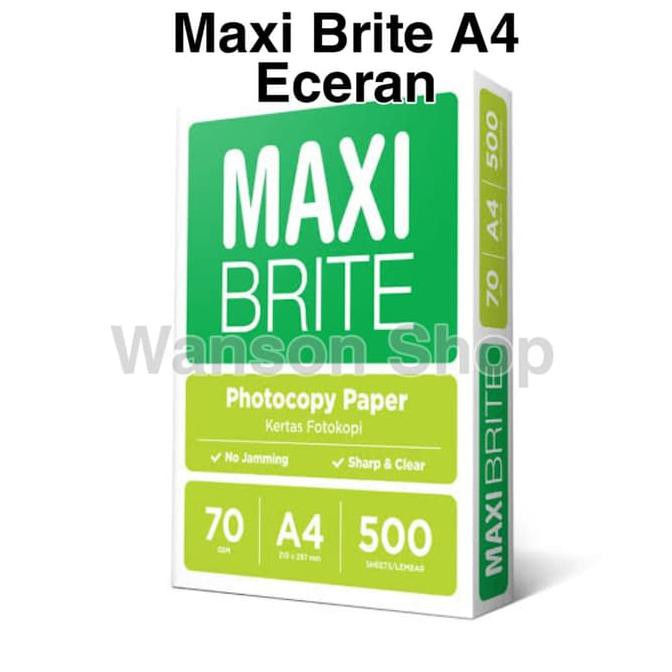

KERTAS HVS MAXI BRITE A4 70 GR ECERAN