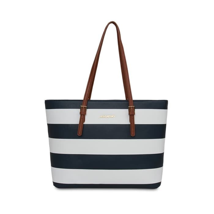 Les Catino Micronesia Tote Navy White