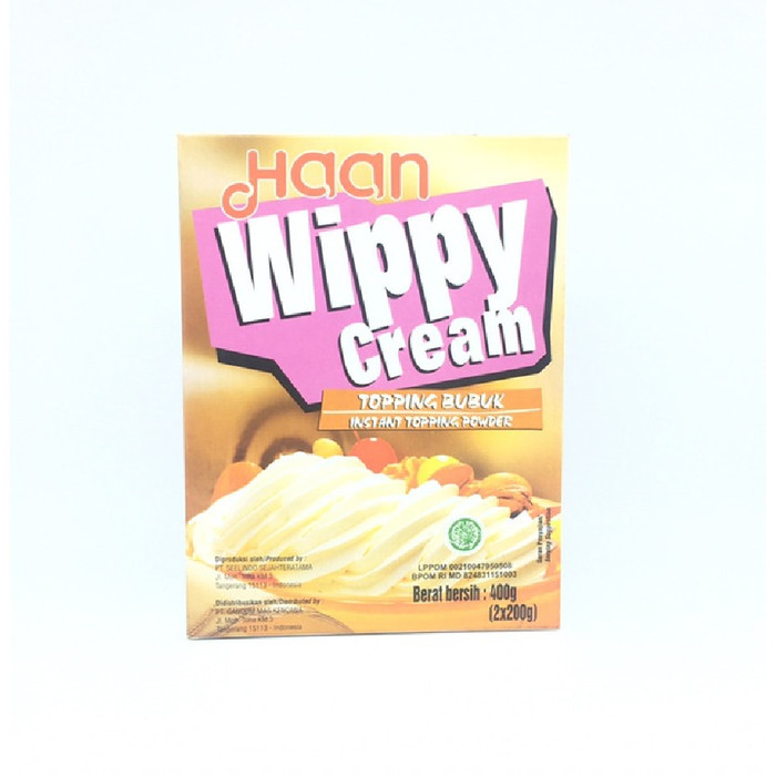 Haan Wippy Cream 400gram - Whip Cream Bubuk