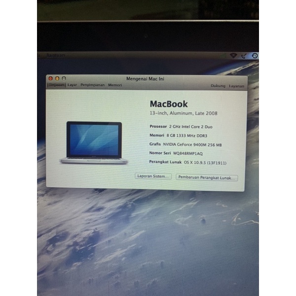 MACBOOK LATE 2008 second bekas