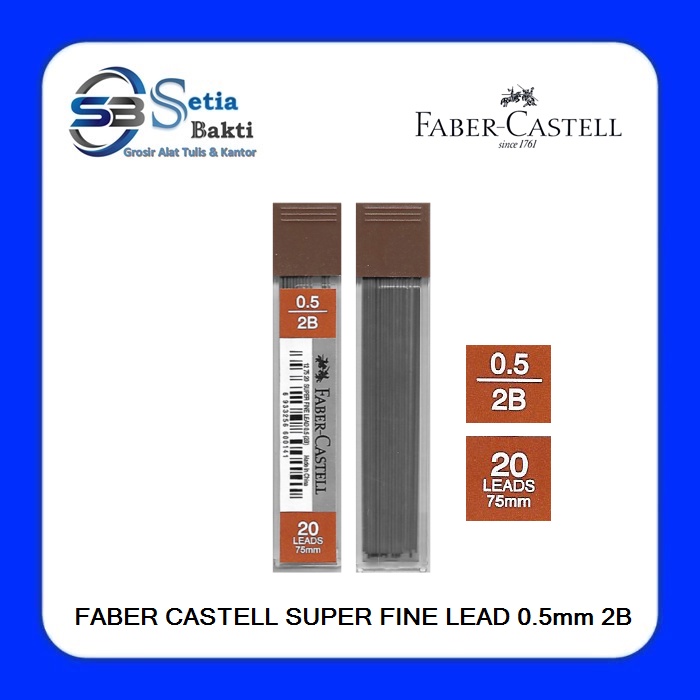 

FABER CASTELL Isi Pensil Mekanik 0.5mm 2B - 1 Tube