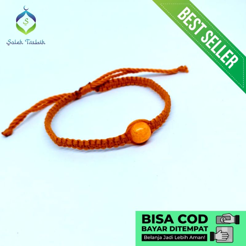 Gelang Rajut Handmade, Gelang Pria, Gelang Wanita Kekinian!!Bisa Request Warna Benang Dan Butiran