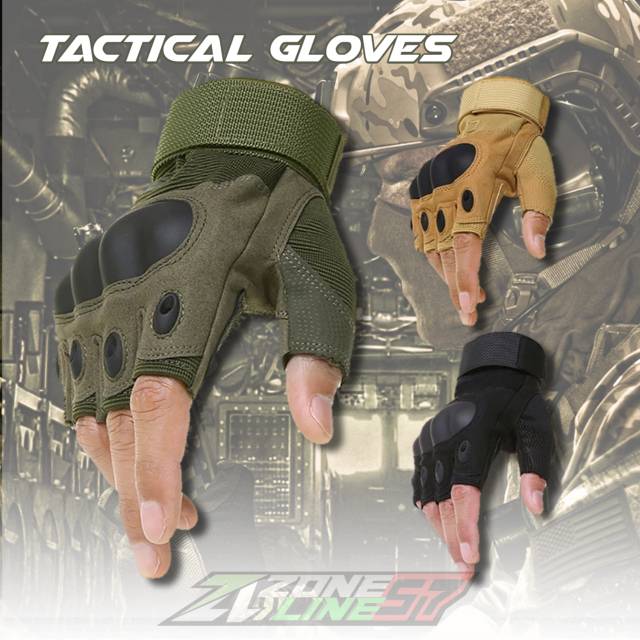 Sarung tangan motor tactical glove half finger COD bayar ditempat