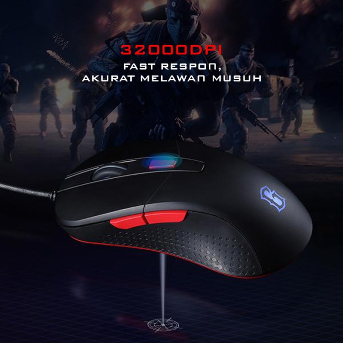 Mouse Gaming &amp; Keyboard Bundle SET LED light GAMEN Station Professional - Garansi Resmi 1 Tahun