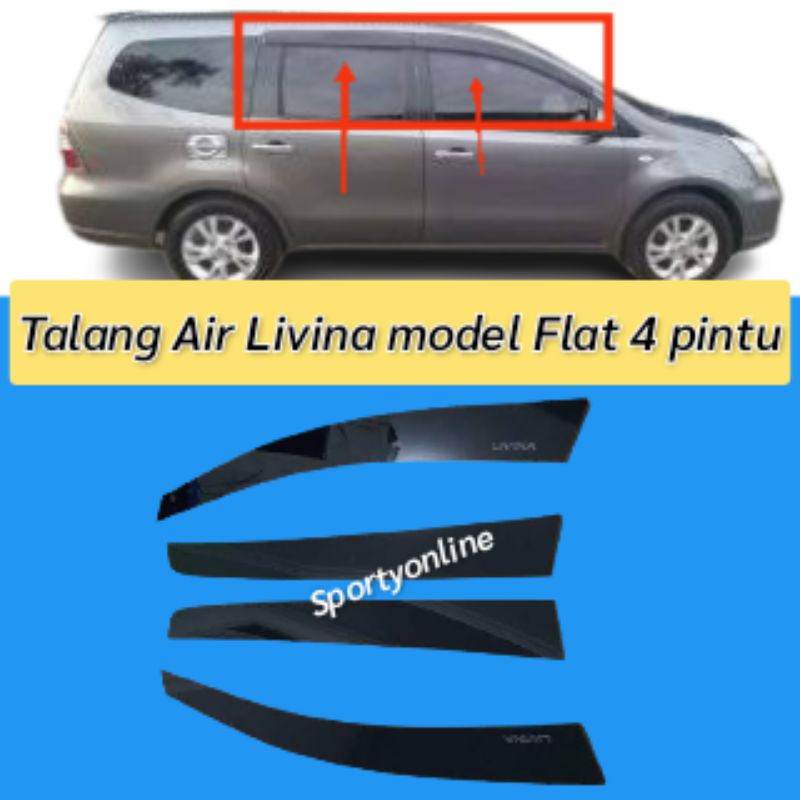 Talang air nissan livina 4pintu flat