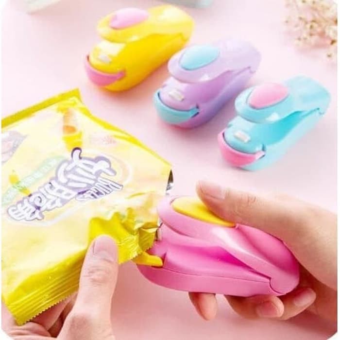 Hand Sealer Mini Perekat Plastik Pembungkus Snack Alat Press Mini Makanan