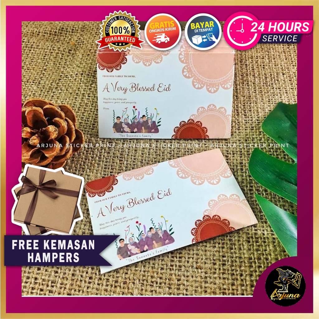 

ARJUNA TKC Thank You Card Thanks Kartu Ucapan Terima Kasih Custom Olshop