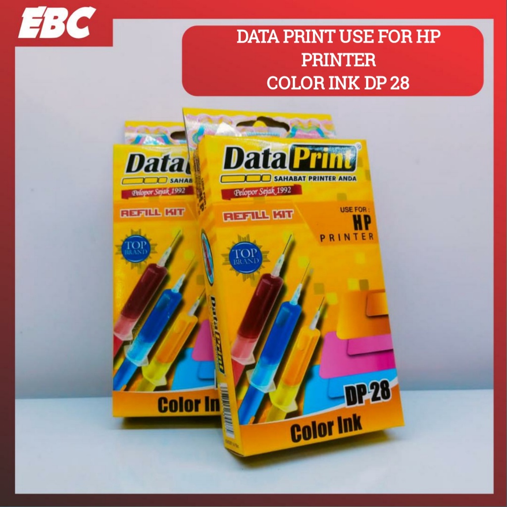 Data Print Use For Hp Printer Color Ink Dp 28