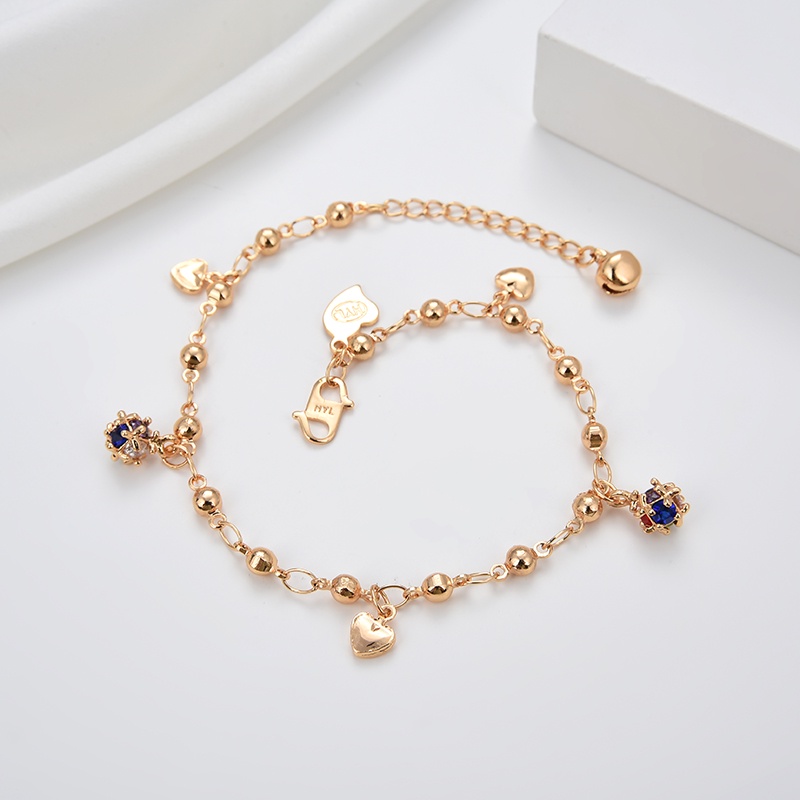 Gelang Titanium Anak Wanita Anti Karat Silver Emas Muda Bayi Couple Asli Rantai Selamanya Korea Mura Magnet Sahabat  61