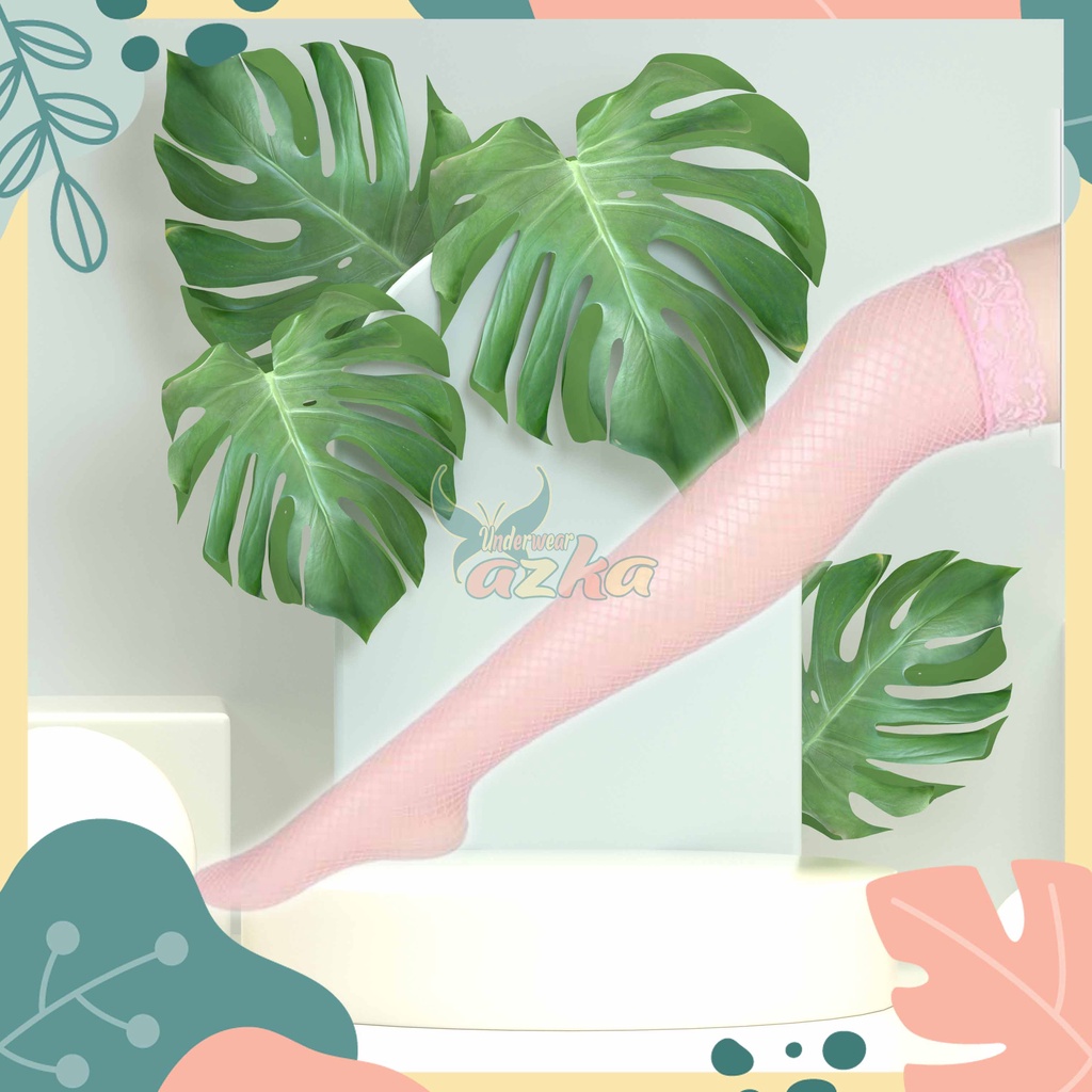 Stocking Jaring|Pakaian Wanita Dewasa|Stocking Renda Sampai Paha