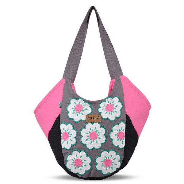 Tas Kanvas Shoulder Bag Maika etnik CEKAS PINK untuk Wanita