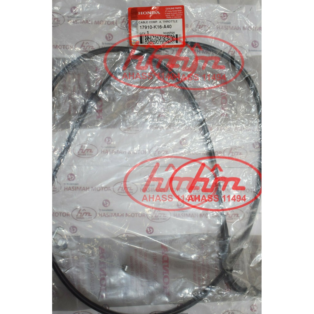 KABEL GAS HONDA SCOOPY FI ESP - KODE PART: 17910K16A40