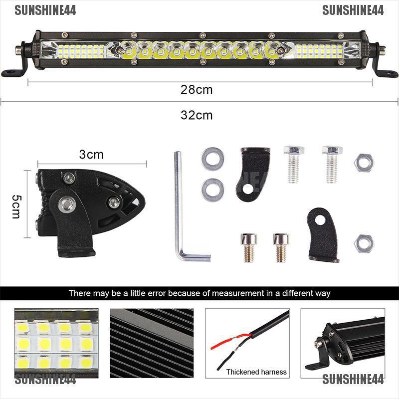 (SUNSHINE44) Lampu Sorot LED 12 &quot;450W Untuk Mobil SUV Off Road Perahu