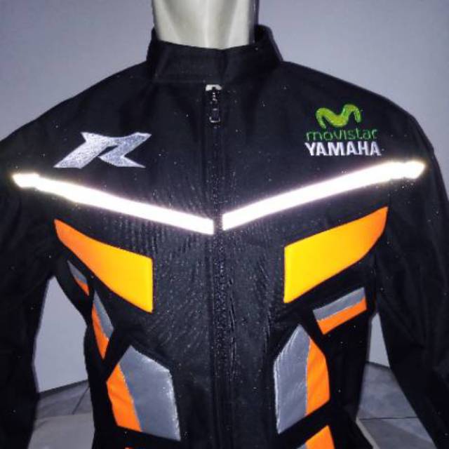 JAKET TOURING YAMAHA ORANGE MOVIE Jaket touring motor jaket  racing jaket pria keren jaket terbaru m